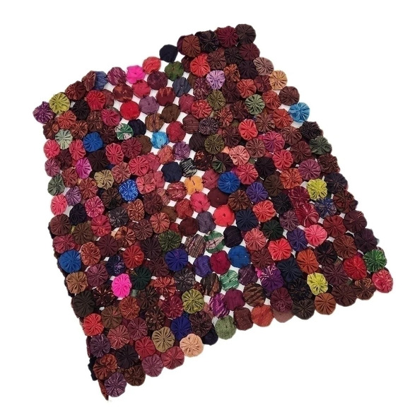 100% SILK VINTAGE 60's  "YoYo"  Multi Colored Vest, Women's Small - Picture 4 of 7